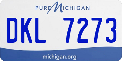 MI license plate DKL7273