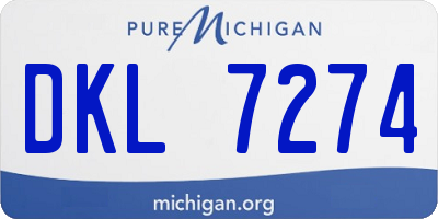 MI license plate DKL7274