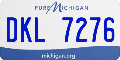 MI license plate DKL7276