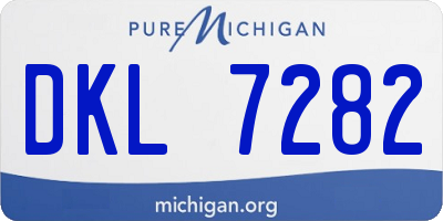 MI license plate DKL7282