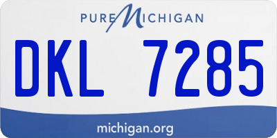 MI license plate DKL7285