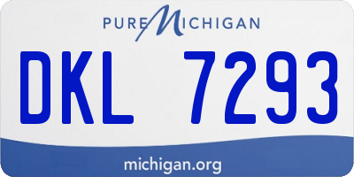 MI license plate DKL7293