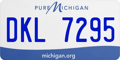 MI license plate DKL7295