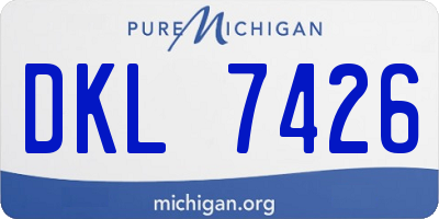 MI license plate DKL7426