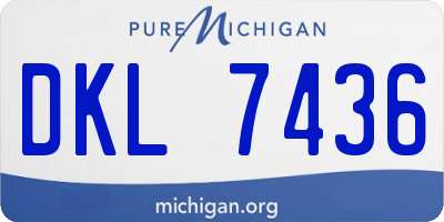 MI license plate DKL7436