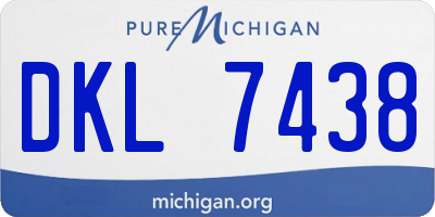 MI license plate DKL7438
