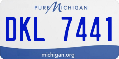 MI license plate DKL7441
