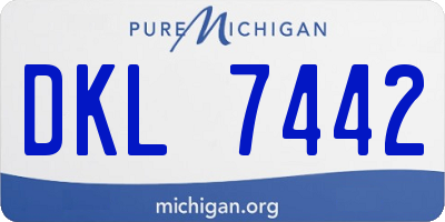MI license plate DKL7442