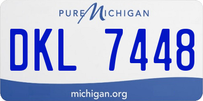 MI license plate DKL7448