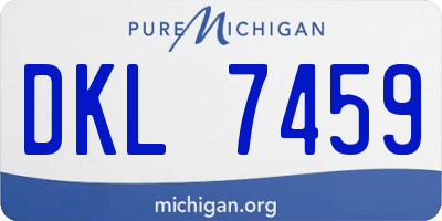 MI license plate DKL7459
