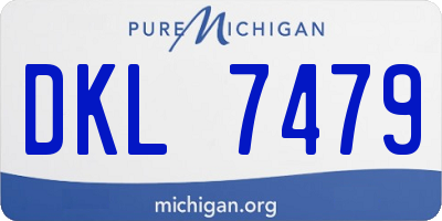 MI license plate DKL7479