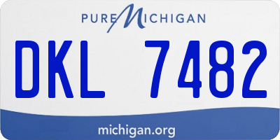 MI license plate DKL7482