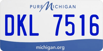MI license plate DKL7516