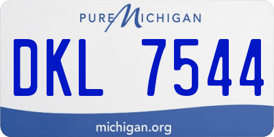 MI license plate DKL7544