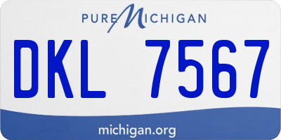 MI license plate DKL7567
