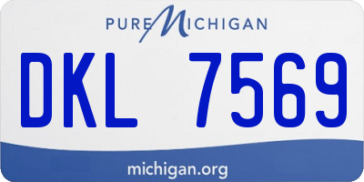 MI license plate DKL7569