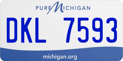 MI license plate DKL7593