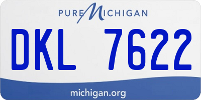 MI license plate DKL7622