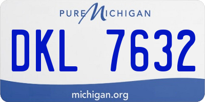 MI license plate DKL7632