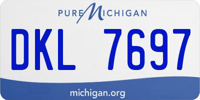 MI license plate DKL7697