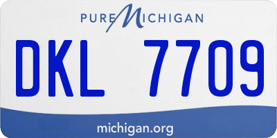 MI license plate DKL7709