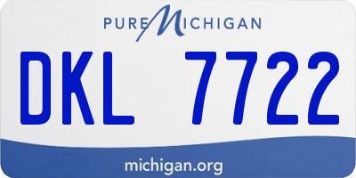 MI license plate DKL7722