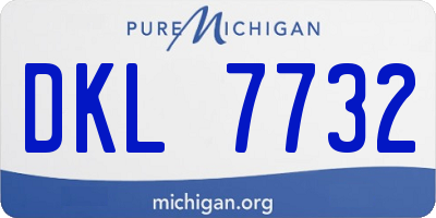 MI license plate DKL7732