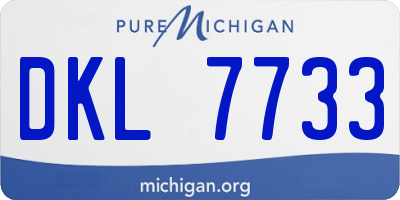 MI license plate DKL7733