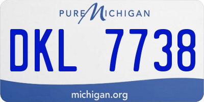 MI license plate DKL7738