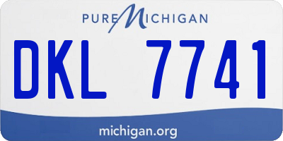 MI license plate DKL7741