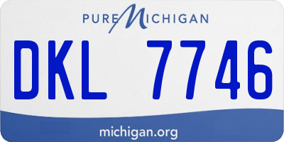 MI license plate DKL7746