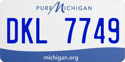 MI license plate DKL7749