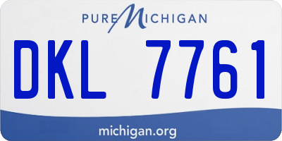 MI license plate DKL7761
