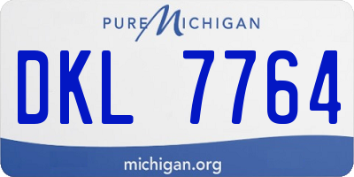 MI license plate DKL7764