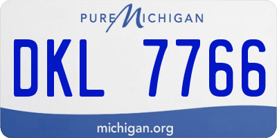 MI license plate DKL7766