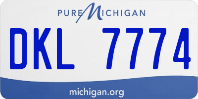MI license plate DKL7774