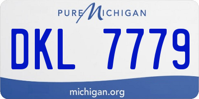 MI license plate DKL7779