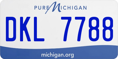 MI license plate DKL7788
