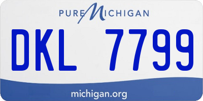 MI license plate DKL7799