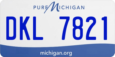 MI license plate DKL7821