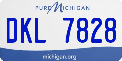 MI license plate DKL7828