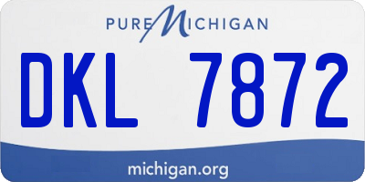 MI license plate DKL7872