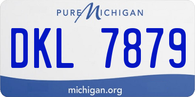 MI license plate DKL7879