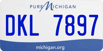 MI license plate DKL7897