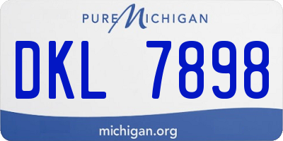 MI license plate DKL7898