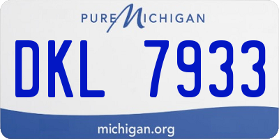 MI license plate DKL7933