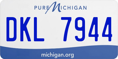 MI license plate DKL7944