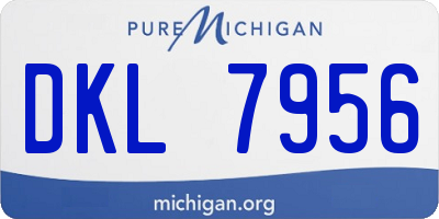 MI license plate DKL7956