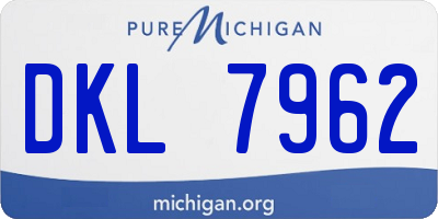 MI license plate DKL7962