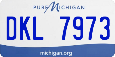 MI license plate DKL7973